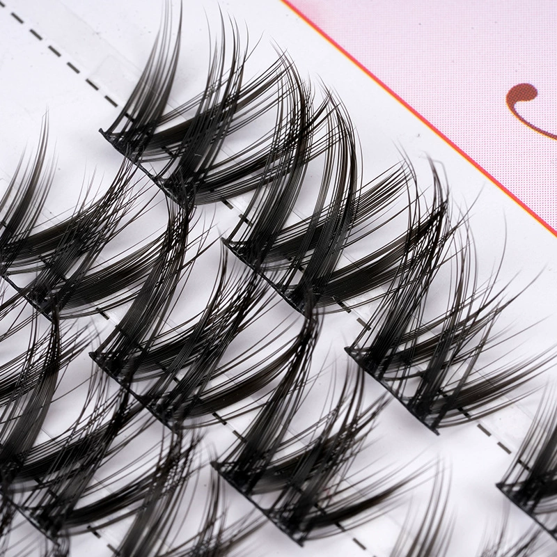 Dense curling false eyelashes, European style