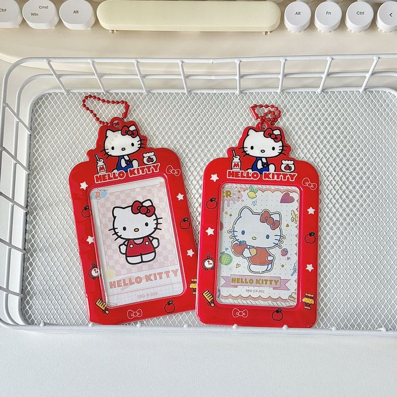 hellokitty正版证件学生公交卡证件卡套校园卡饭卡可爱钥匙扣挂件|undefined