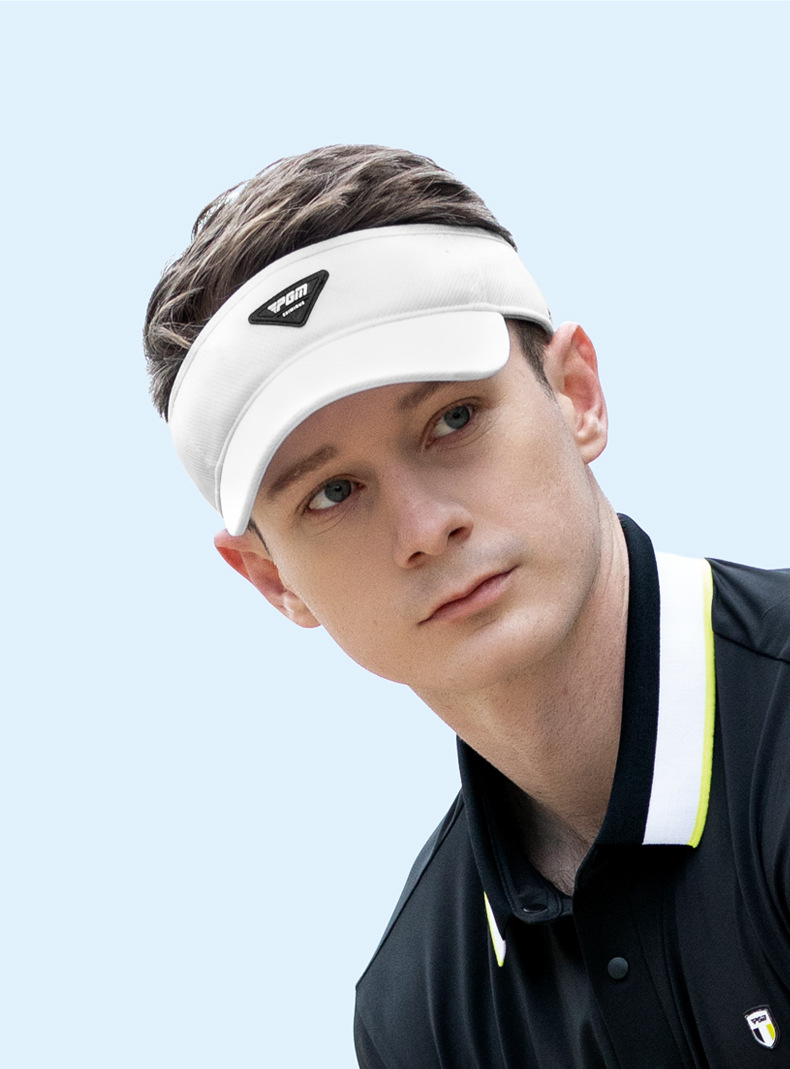 Mũ golf nam không đỉnh chống nắng, thấm mồ hôi, thoáng khí, có thể điều chỉnh — MZ063-màu trắng, MZ063-Đen chi tiết 8