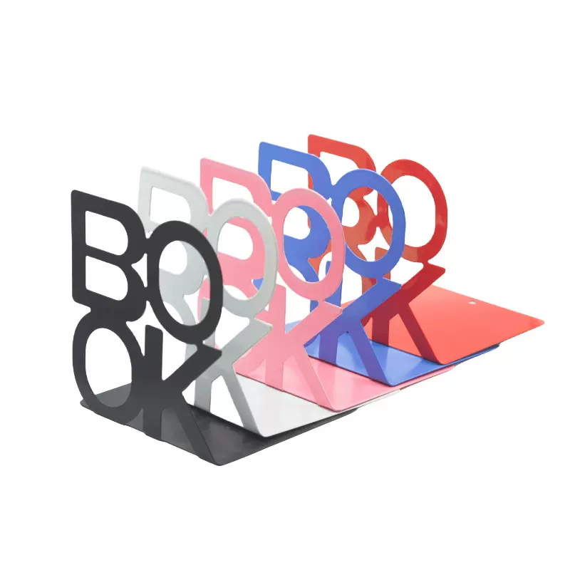 书立金属厂家直销办公学校收纳书夹书挡书靠卡通创意造型BOOK