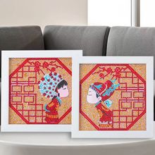 2023新款婚庆钻石贴画满钻新婚情侣爱情手工diy钻石画材料包批发