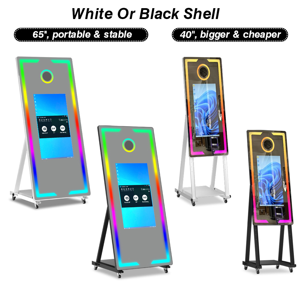 派对智能千层镜镜面照相亭360PhotoBooth室内婚礼广告简约拍照机