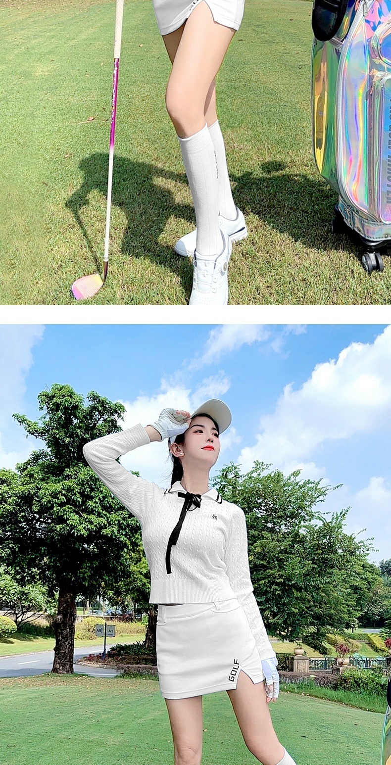 Áo len golf nữ mềm ấm ôm hông, tay dài cổ lọ, họa tiết bướm streamer — YF767 [Dụng cụ truyền phát bướm/Ấm áp/Kẻ sọc mềm] Áo len màu hồng Sakura chi tiết 12