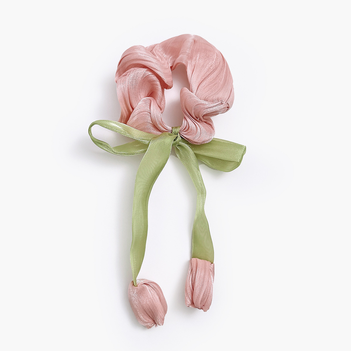 20g Weight Hair Tie Hair Accessories Type 1 Piece, 1 Set Quantity Holiday, Street Occasion Cloth Material tulips Pattern All Seasons Season Women's Gender Cute, Pastoral Style Cute Pastoral Women's Tulips Cloth Hair Tie 14