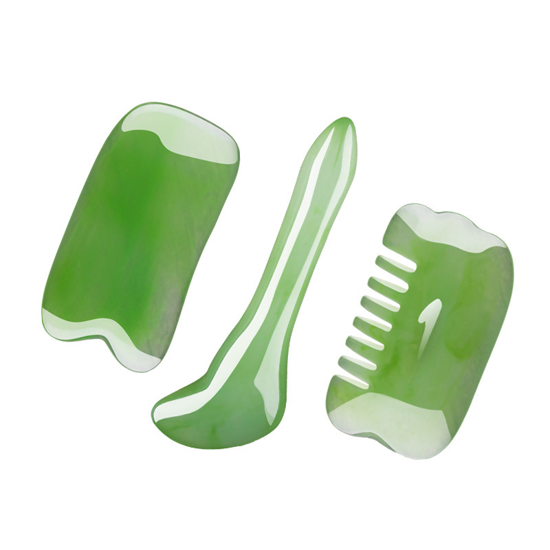 Peine meridiano de cinco garras para masaje del cuero cabelludo de resina, palo de tendón facial, tablero de belleza, afeitado de ojos y cara, juego especial de belleza para tirar