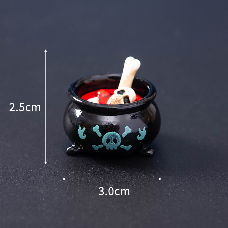 Decoraciones de Halloween cráneo Momias de Pascua Fantasmas Decoraciones de Resina Horror Decoración de Escritorio Creativa