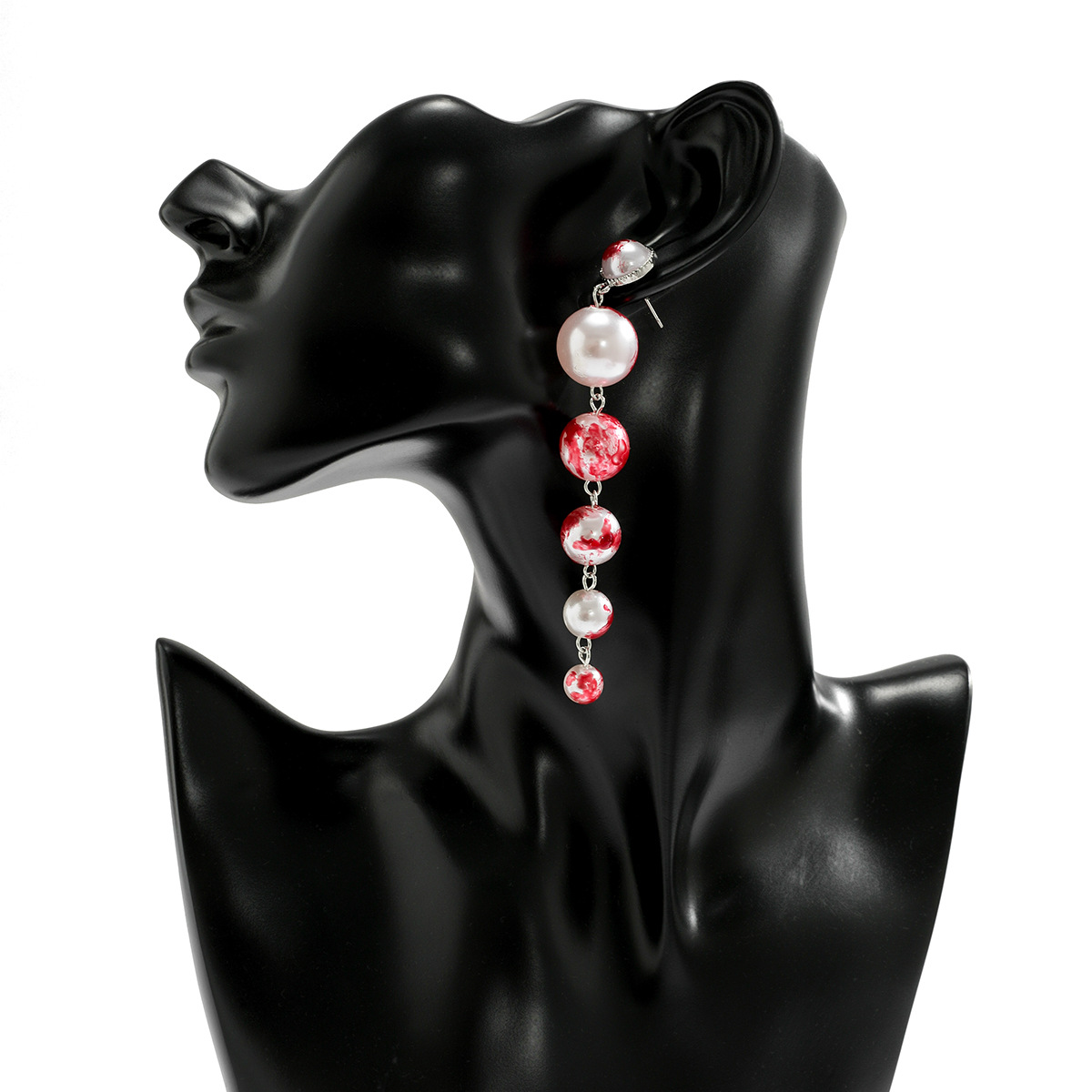 Collana con colletto con frange, dolce e fresco, stile gotico, con goccia di sangue, personalità di Halloween, girocollo con perline_voghion.com