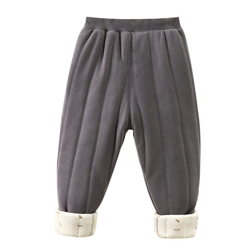 Uniforme escolar, artefacto de otoño y invierno, pantalones de algodón para niños, pantalones calientes y resistentes al frío, tres capas de lana y leggings para niñas