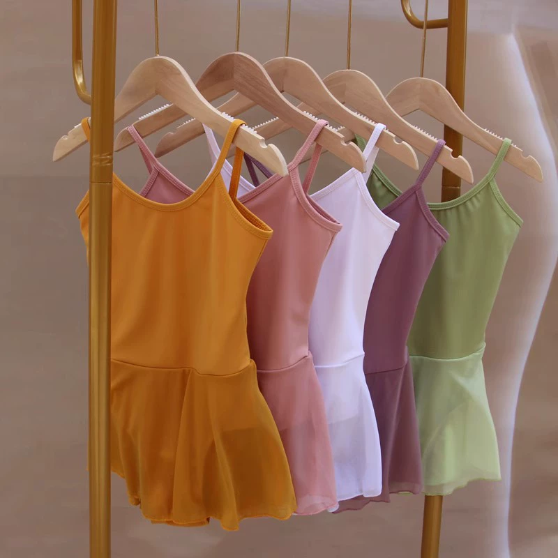 Детская танцевальная одежда, тренировочная одежда для девочек, летние подтяжки, гимнастическая одежда для девочек, балетная одежда для малышей.