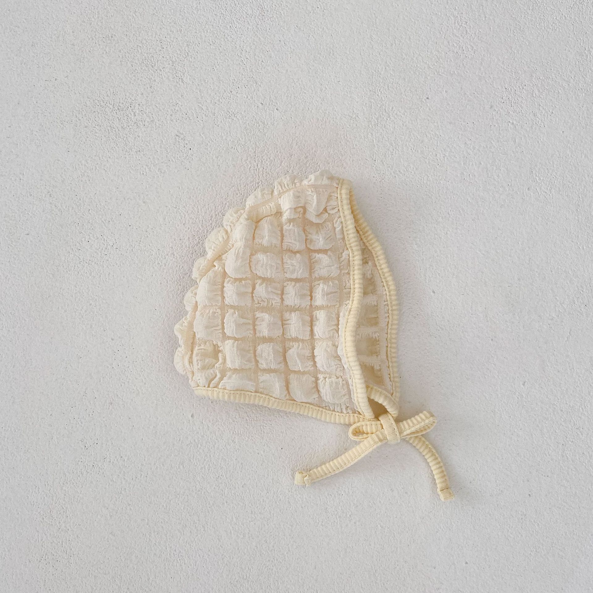 Tuta Ha Yi a maniche lunghe in garza a bolle per bambina autunno 2024, tuta da gattonare + set di 2 cappelli in regalo_voghion.com