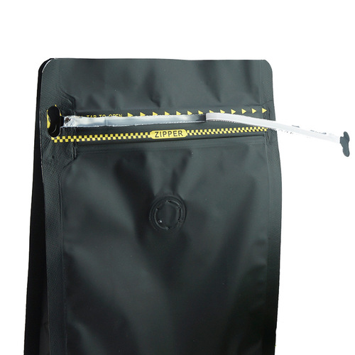 Coffee Bean Packaging Bag One-way Valve Bag Eight-side Sealed Stand-up Bag Exhaust Bag Accordion Stand-up Bag Dog Food Bag