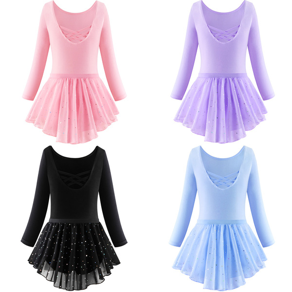 2024 Children's dance service girl ballet skirt sequins girl long…