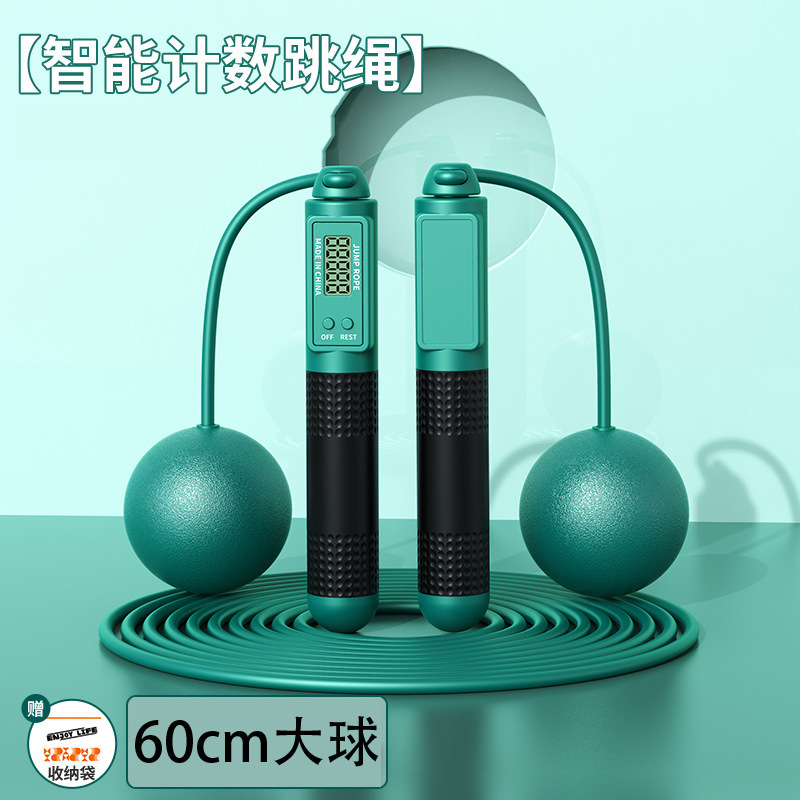 成人款两用跳绳智能计数钢丝绳体育用品家用无绳运动负重跳绳跨境|undefined