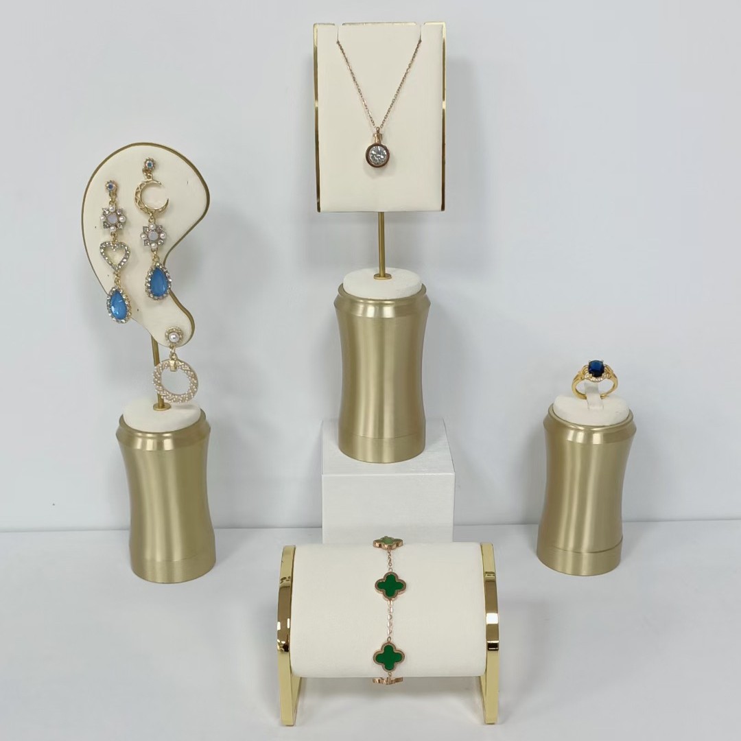 厂家直供黄铜底座加铝合金支架耳环项链金属展示支架