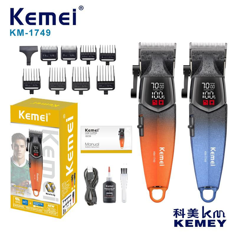 Cortapelos eléctricos profesionales de Kemei para cortapelos eléctricos transfronterizos para ajuste de cuatro velocidades, cortapelos eléctricos de alta velocidad