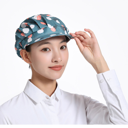 Korean-style grease-proof chef hat for girls, kitchen home use, cooking frying food food work pack hair cover dining hygiene hat