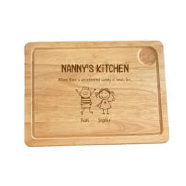 橡胶木砧板实木案板 家用多功能水果面包盘儿童辅食菜板BSCI