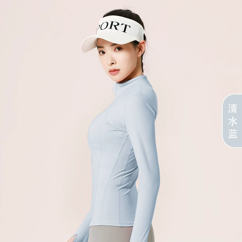 Спортивная йога-одежда, куртка, обтягивающая, Slim Fit, для бега