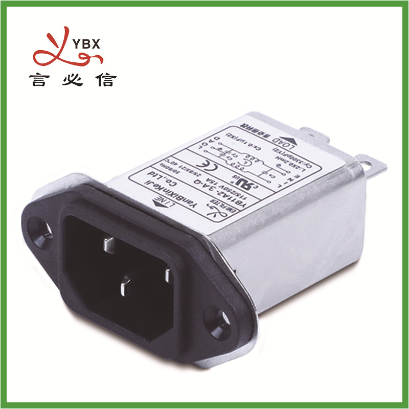 源头厂家emi单相滤波器插座115/250V10A电子线滤波器电源批发采购