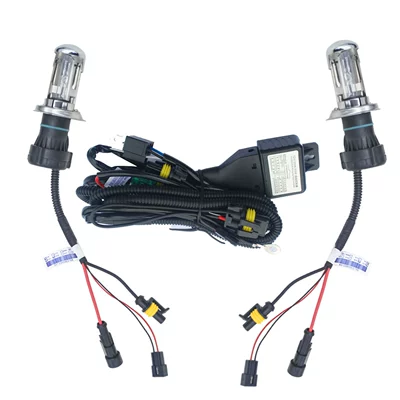 beam low beam manufacturers wholesale, Vehicle HID Xenon Lamp - 2-h4-telescopic-lamps-with-w2-one-to-two-wire-group-pure-white-6000k