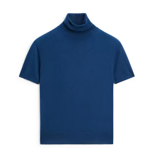 BM&MD&ZA early autumn new women's high-neck soft and lightweight short-sleeve knit sweater 05710585420