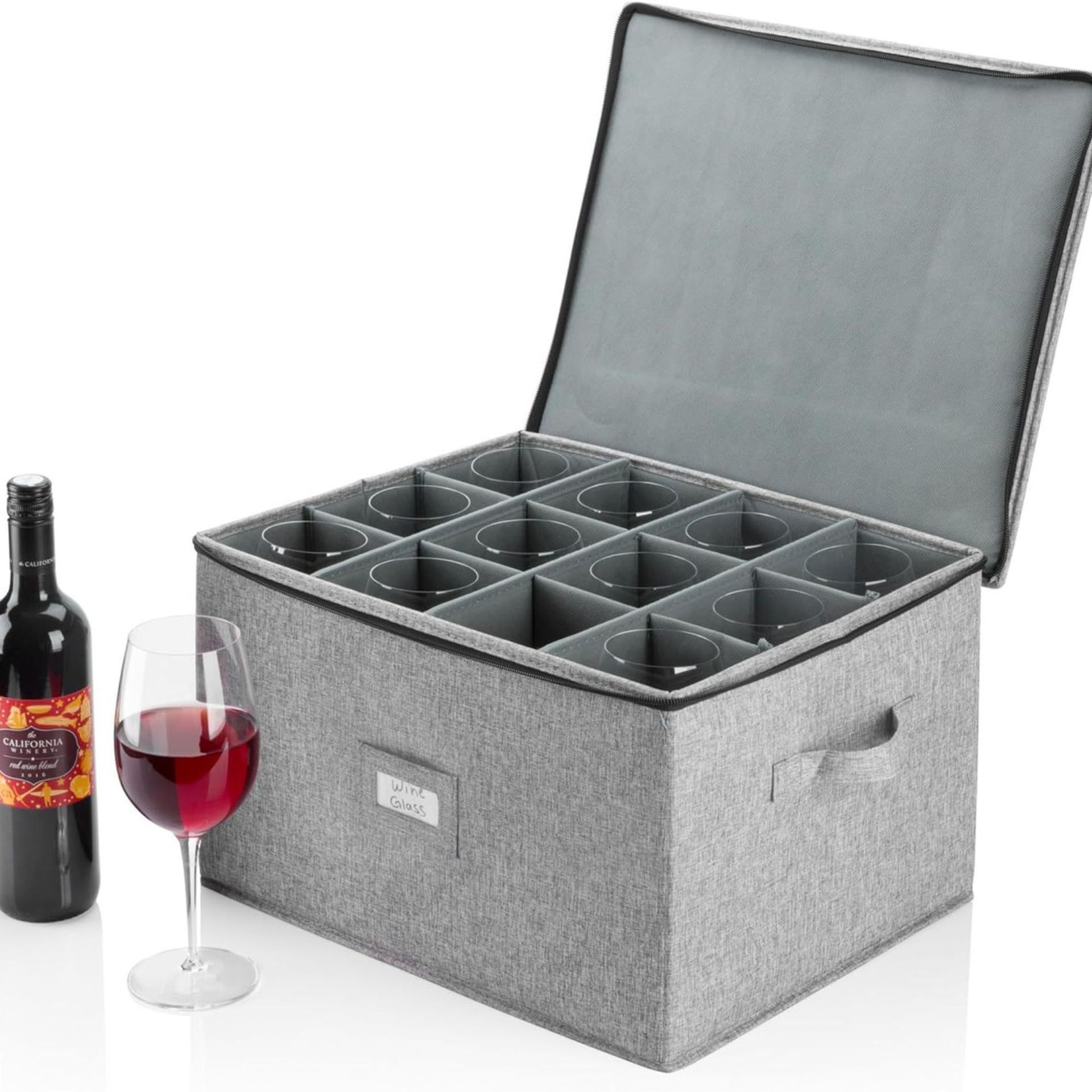 아마존 국경 간 와인 잔 뚜껑 보관 상자 접이식 방진 마무리 상자 보관 상자 보관 상자