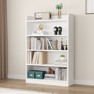 Solid Wood Children's Bookshelf Storage Rack Floor-Standing Bookcase Simple Home Storage Combination Grid Cabinet Multi-Layer Low Cabinet Against the Wall