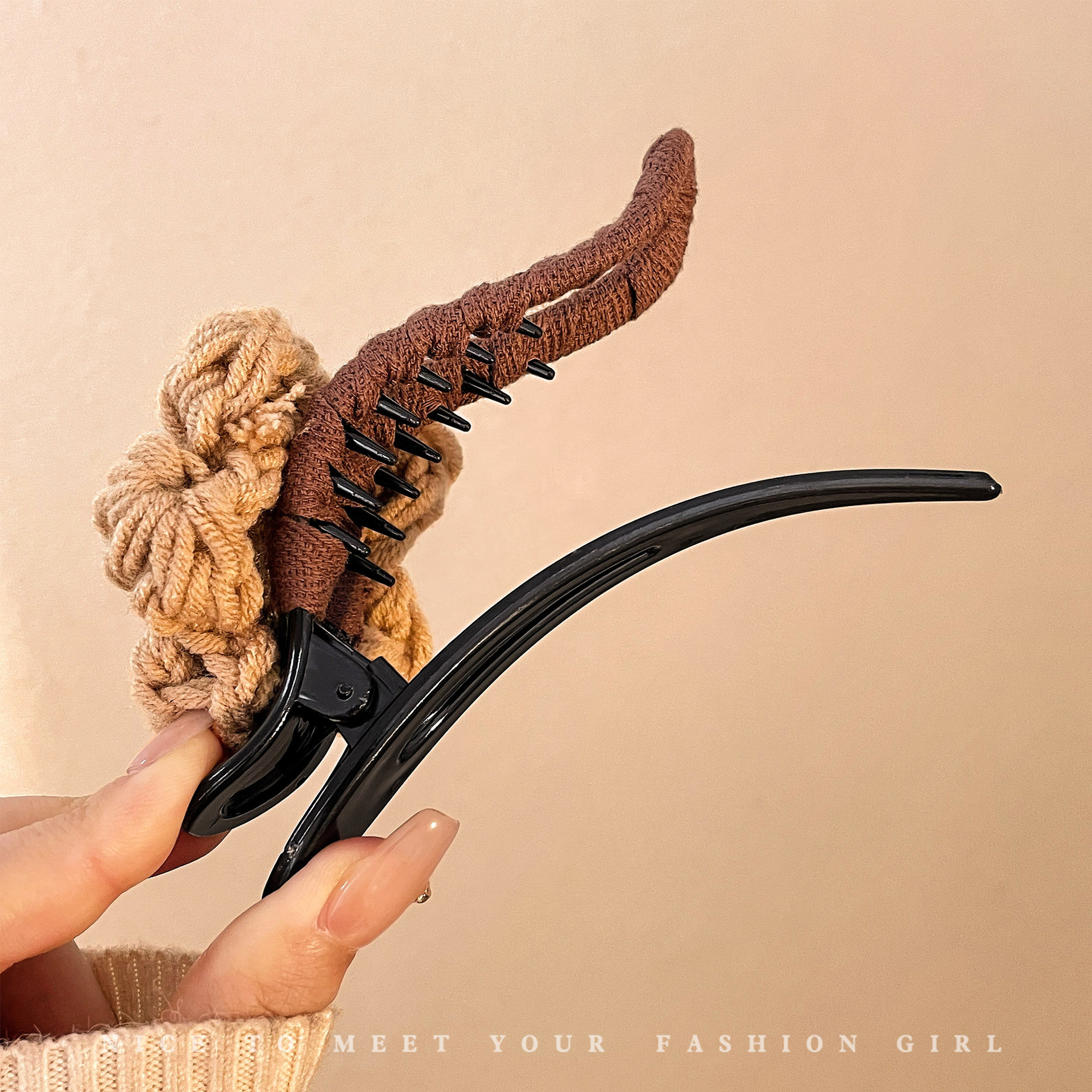 Flores grandes clip de boca de pato para mujeres cabeza trasera clip de cabello de alta sensibilidad más clip lateral agarrar clip de cabello