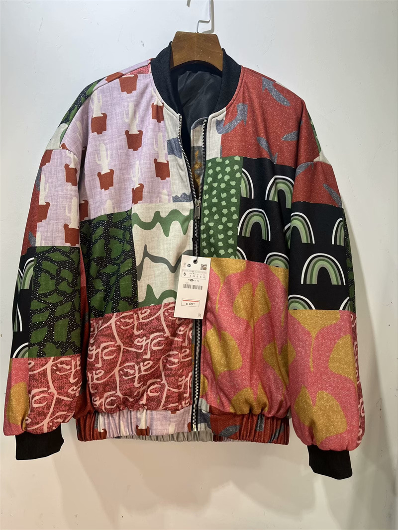 Women's clothing 2024 summer new style contrasting short casual jacket_voghion.com