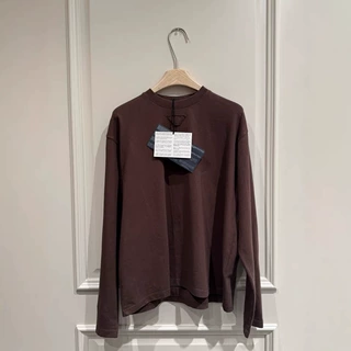 D90303 25新款高品质P家新款三角标打底衫 男女同款圆领长袖