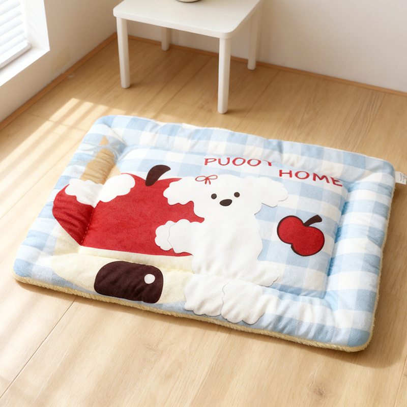 Pet Mats with Added Fleece for Warmth, Suitable for Cats and Dogs, All-Season Use, Small and Medium-Sized Dog Mats, Factory Wholesale and Dropshipping Pet Mats with Added Fleece for Warmth, Suitable for Cats and Dogs, All-Season Use, Small and Medium-Sized Dog Mats, Factory Wholesale and Dropshipping