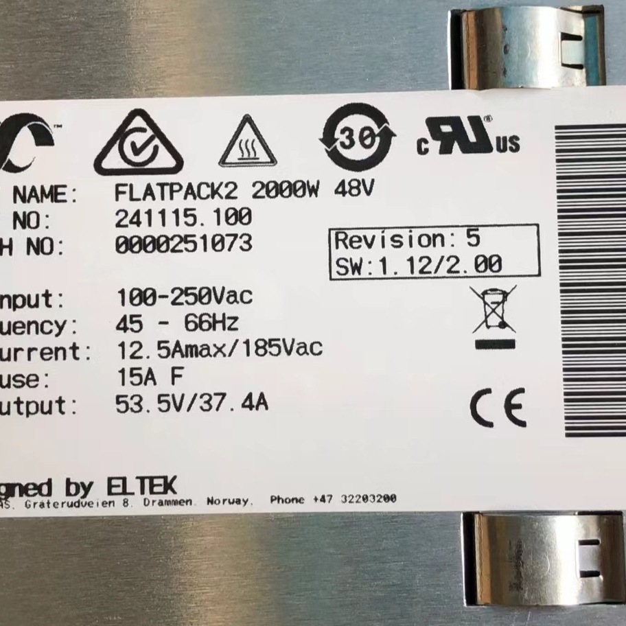 ELTEK易达241115.100 PLATPACK2 2000W 48V通信电源整流模块