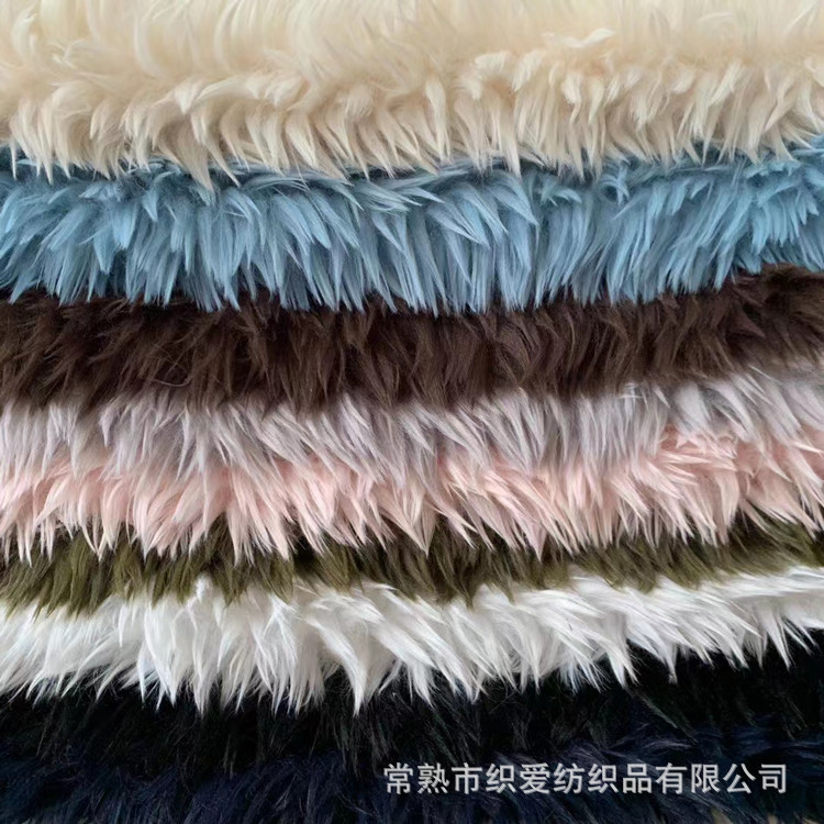 厂家供销 全涤仿狐狸毛 托斯卡纳长毛绒 冬装时尚服装面料