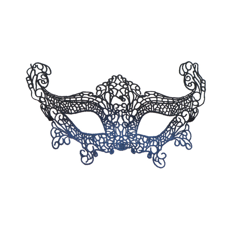 Nueva máscara de mascarada transfronteriza, máscara, fiesta de Halloween, espectáculo de carnaval, accesorios de peinado de encaje, máscara para los ojos
