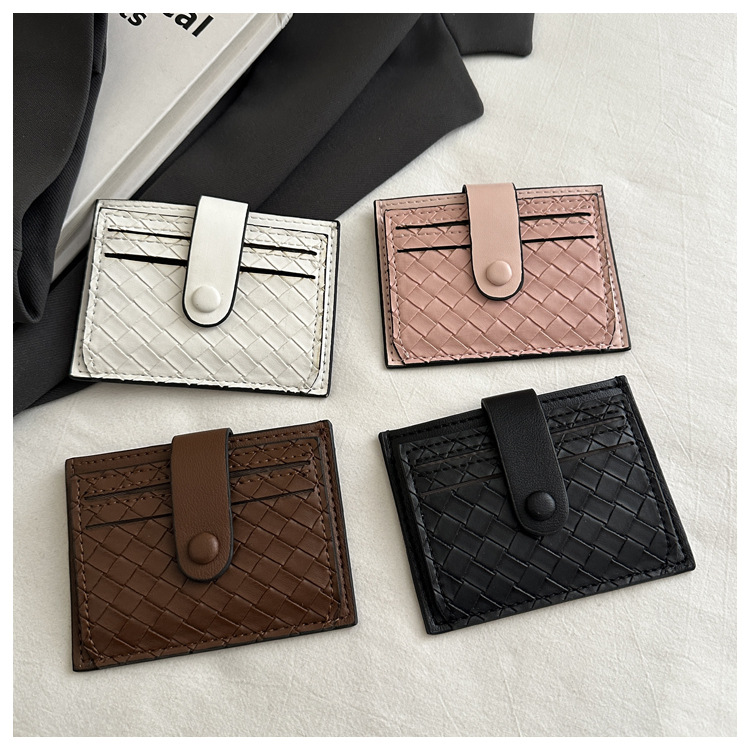 33g Weight Polyester Lining Material Magnetic Buckle Closure Type / Strap Type Card Holder Bags Type Daily Occasion PU Material Solid Color Pattern All Seasons Season Unisex Gender Basic, Classic Style Style Square Shape Unisex Solid Color PU Magnetic Buckle Card Holders 13