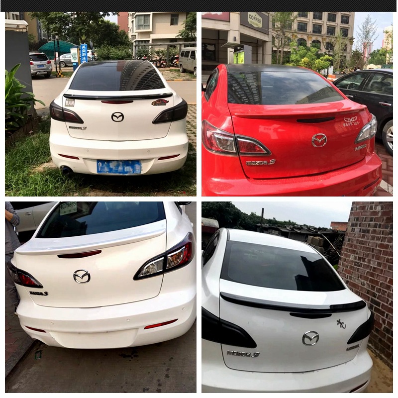 Suitable for 2011-2013 Mazda 3 Starling Rear Wing M3 Starling Special Modified Punch-Free Pressure Rear Wing