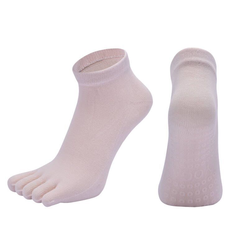 [Venta al por mayor de fábrica] calcetines de Yoga de cinco dedos calcetines de Baile todo incluido algodón peinado de cinco dedos Pilates Fitness calcetines deportivos