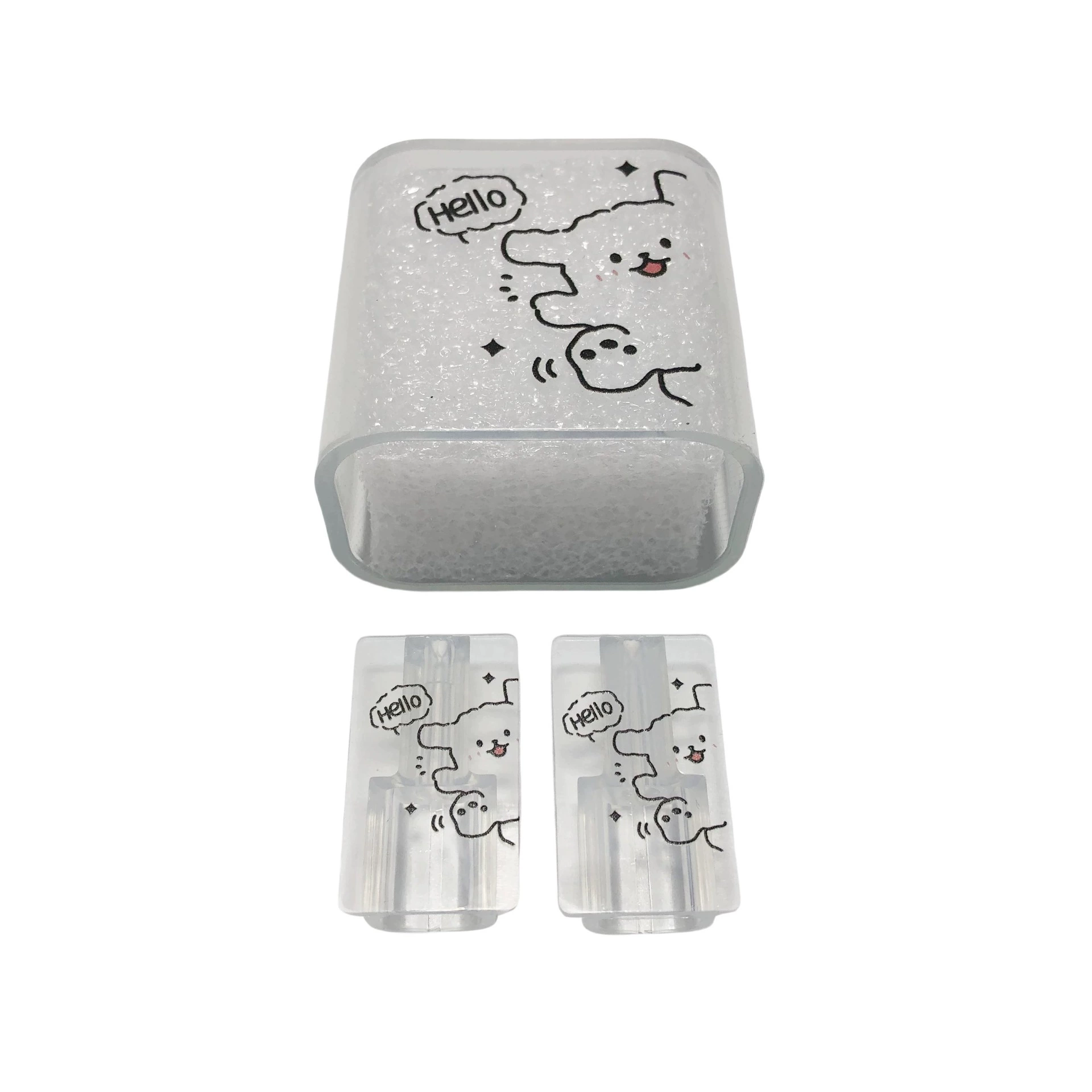 Apple, iPhone18, защитный чехол зарядки, мультяшная зарядка, набор, 18W, 20W, набор из 3 шт.