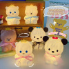 Cartoon cute table lamp for bed, lantern for children's room, sweet hair band, night light, decorations, with little bears