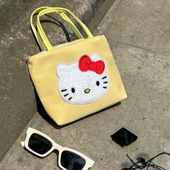 2025 新キティ刺繍ハンドバッグ漫画かわいい小さなバッグハンドバッグショルダーバッグインコンパニオンバッグ