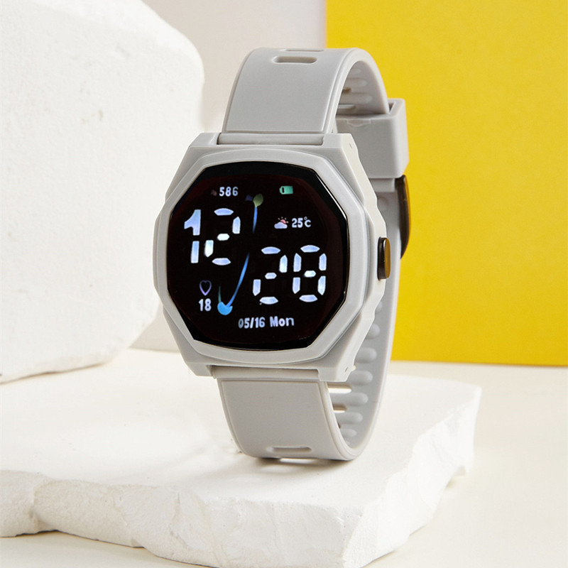 2023 nuevo en stock reloj electrónico impermeable LED luminoso reloj deportivo comercio exterior estudiante reloj electrónico al por mayor