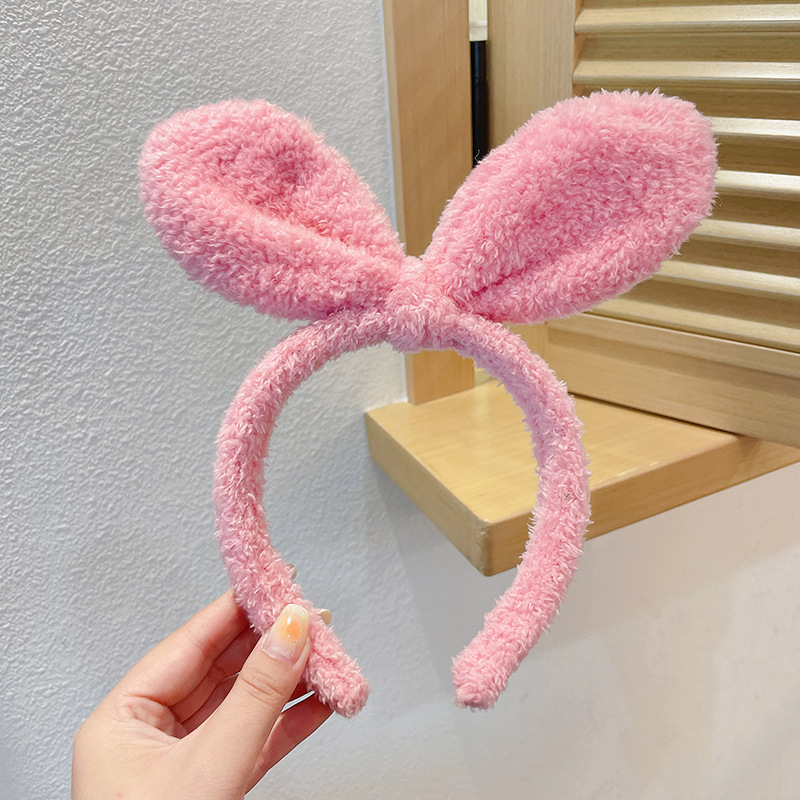 Otoño y invierno peluche bandeja de cabello lavado de la cara aplicación máscara especial de prensado bandeja de cabello paquete de cabello pato amarillo dibujos animados toque de cabello agujero de cabello