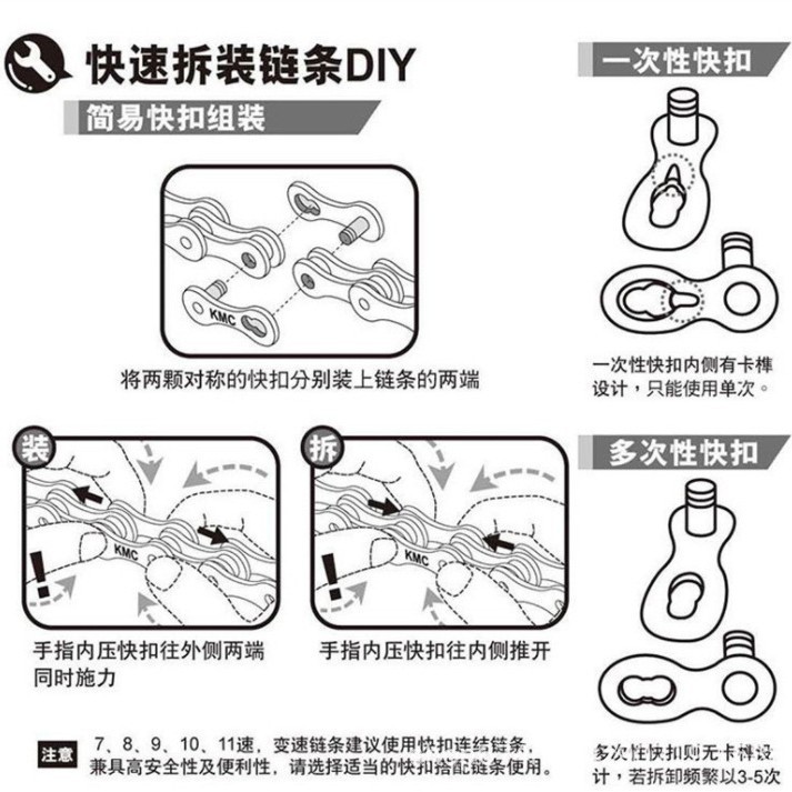 Engrosada Estrella Roja cadena de bicicleta coche eléctrico Cadena de tranvía de litio coche viejo Cadena de coche muerto 114