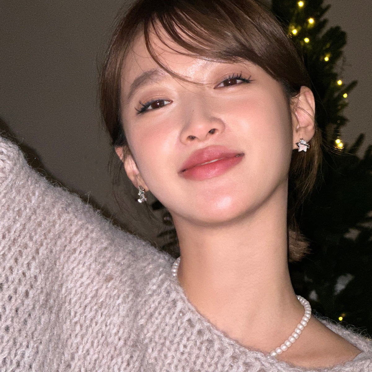 925銀針閃亮立體星星耳釘女小眾高級感不對稱鋯石耳環氣質耳飾