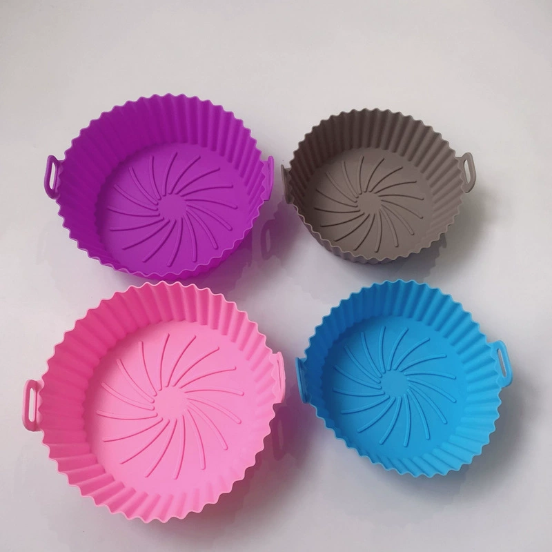 Фритюрница Силиконовая форма для выпечки торта Круглый изоляционный коврик Лоток для сковороды Силиконовая сковорода для сковороды Cross Border