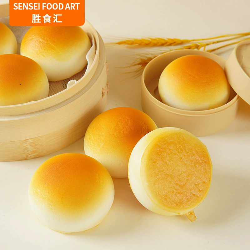 PU медленный отскок жареный хлеб на пару Золотой пропаренный хлеб реквизит декомпрессионное вентиляционное отверстие щепотка Музыкальная Игрушка имитация тоста кулон