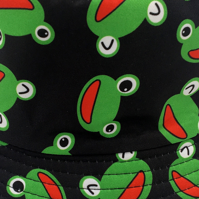 Unisex Simple Style Frog Double-sided Flat Eaves Bucket Hat display picture 4