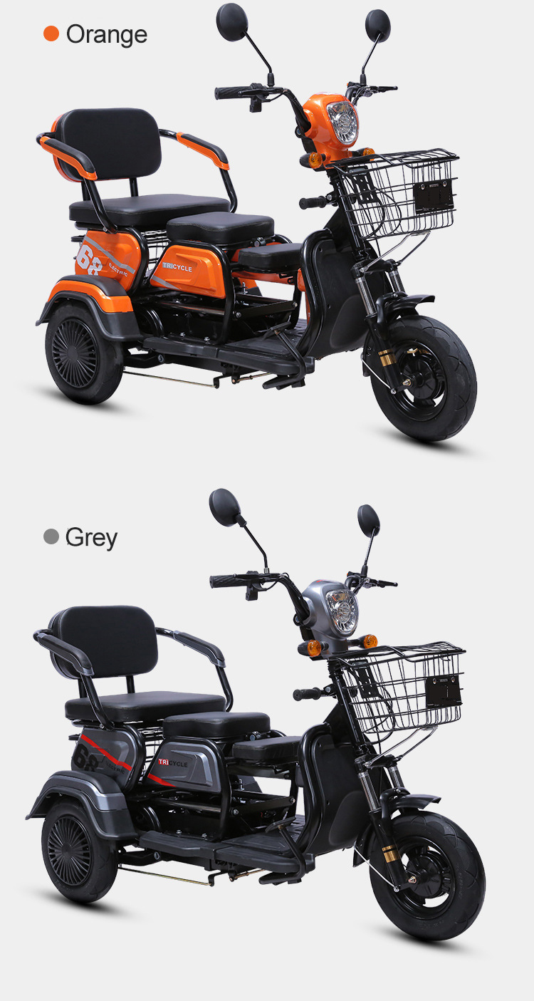 Electric Scooter Comfortable Seat Customizable Configuration Electric Tricycle