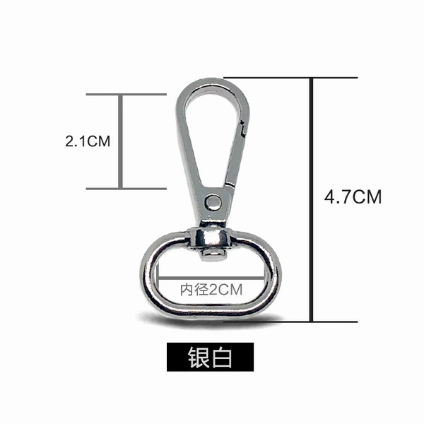 6 minutes inner diameter 2CM silver-white dental tail