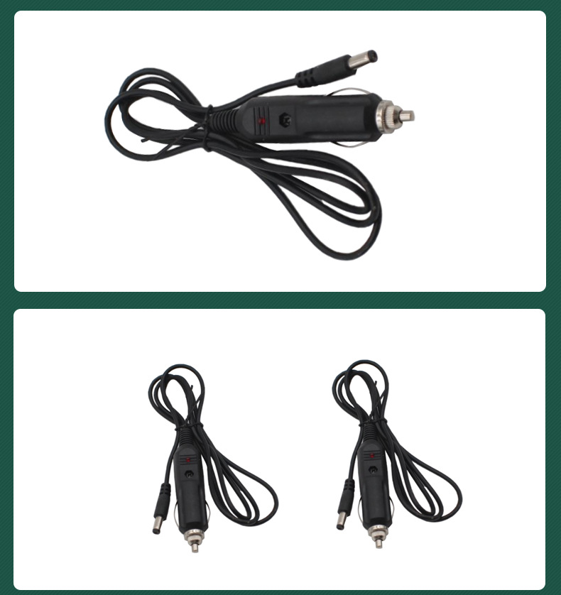 12V car refrigerator cigarette lighter connection line 24V subwoofer reversing image DC universal extended power plug line